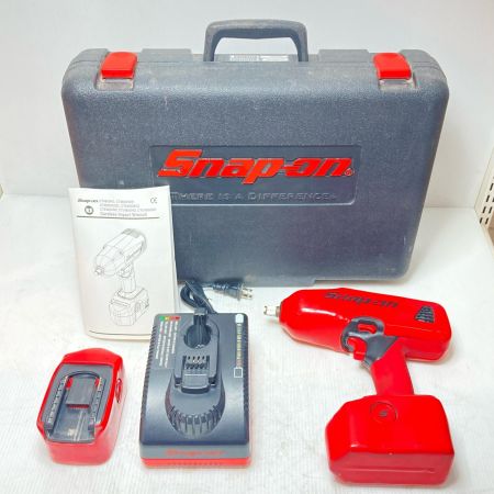  Snap-on スナップオン インパクトレンチ 充電器・充電池2個・ケース付 CTJ4850HO レッド×ブラック
