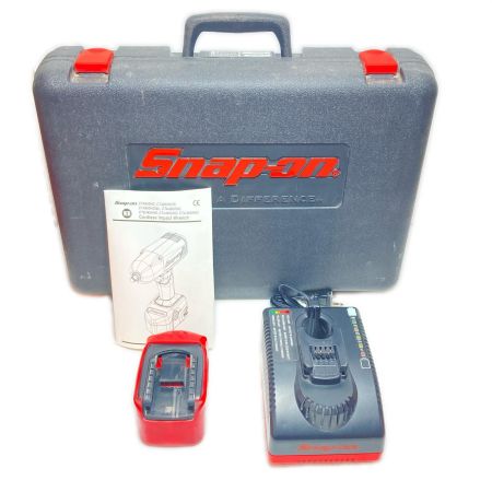  Snap-on スナップオン インパクトレンチ 充電器・充電池2個・ケース付 CTJ4850HO レッド×ブラック