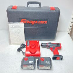ΘΘ Snap-on スナップオン ドライバドリル 充電器・充電池2個・ケース付 14.4v CDRJ4450 ブラック×レッド Cランク