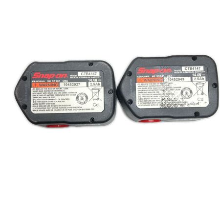  Snap-on スナップオン ドライバドリル 充電器・充電池2個・ケース付 14.4v CDRJ4450 ブラック×レッド
