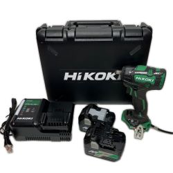 ΘΘ HiKOKI ハイコーキ インパクトレンチ 充電器・充電池2個・ケース付 コードレス式 36v WR36DC グリーン Aランク