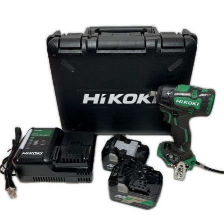  HiKOKI ハイコーキ インパクトレンチ 充電器・充電池2個・ケース付 コードレス式 36v WR36DC グリーン