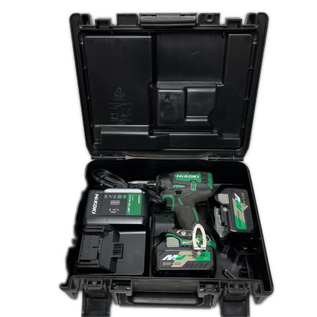  HiKOKI ハイコーキ インパクトレンチ 充電器・充電池2個・ケース付 コードレス式 36v WR36DC グリーン