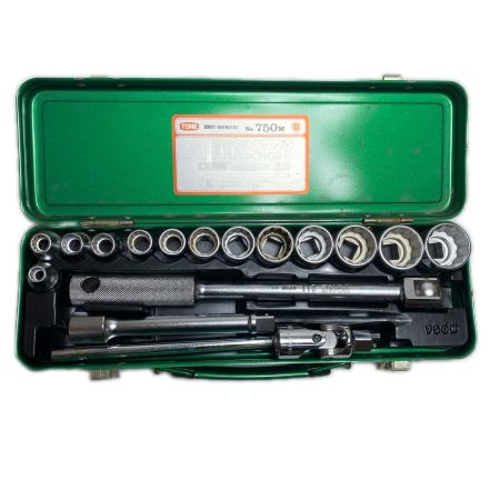  TONE トネ 工具セット  17点セット ラチェットハンドル欠品 750M グリーン