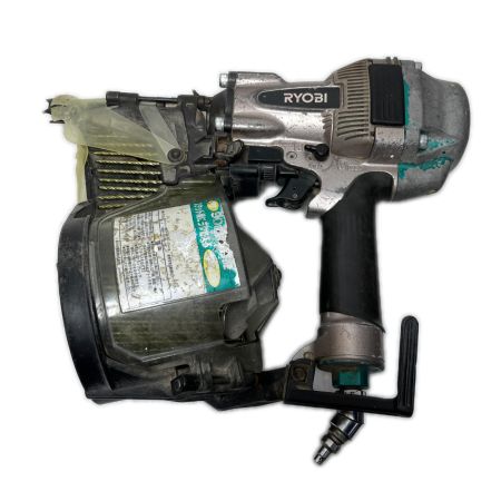  RYOBI リョービ エア釘打ち 本体のみ 高圧 90mm 不明 グリーン×シルバー