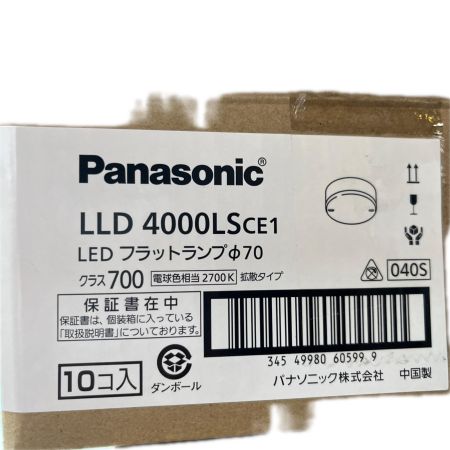  Panasonic パナソニック LEDフラットランプ 10個入り LLD4000LSCE1