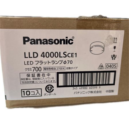  Panasonic パナソニック  LEDフラットランプ 10個入り LLD4000LSCE1