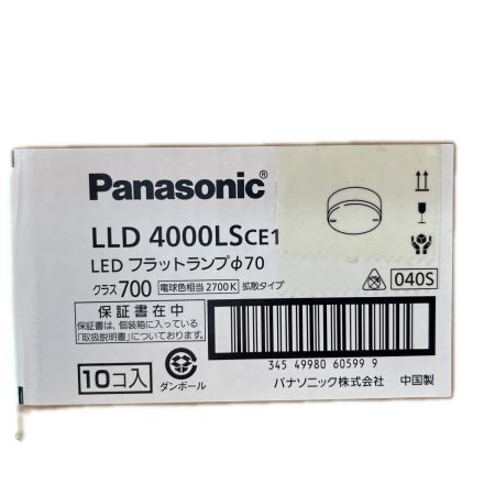  Panasonic パナソニック LEDフラットランプ 10個入り LLD4000LSCE1