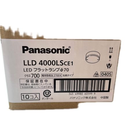  Panasonic パナソニック LEDフラットランプ 10個入り LLD4000LSCE1