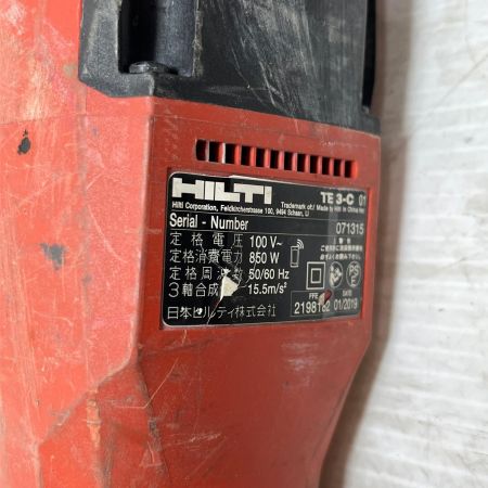  Hilti ヒルティ ハンマドリル 本体のみ TE3-C レッド