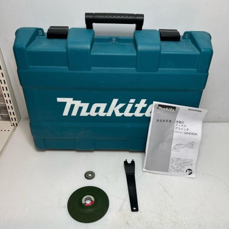  MAKITA マキタ ディスクグラインダー ケース・工具・カバー・取説付 GA404DN ブルー