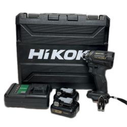 ΘΘ HiKOKI ハイコーキ インパクトドライバ 充電器・充電池2個・ケース付 WH12DCA ブラック Cランク