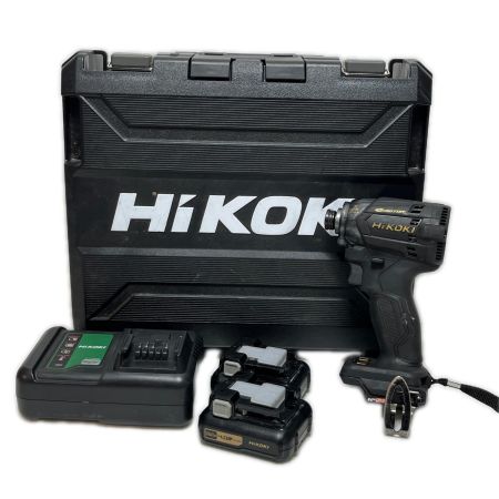  HiKOKI ハイコーキ インパクトドライバ 充電器・充電池2個・ケース付 WH12DCA ブラック