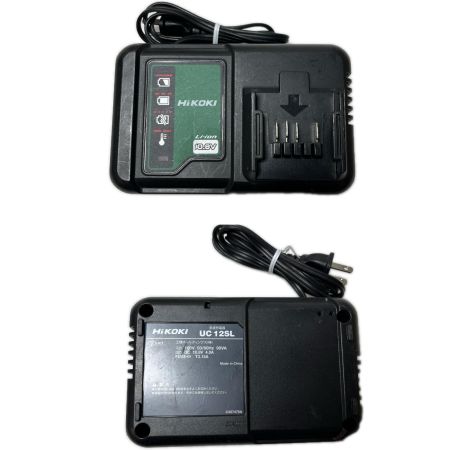  HiKOKI ハイコーキ インパクトドライバ 充電器・充電池2個・ケース付 WH12DCA ブラック