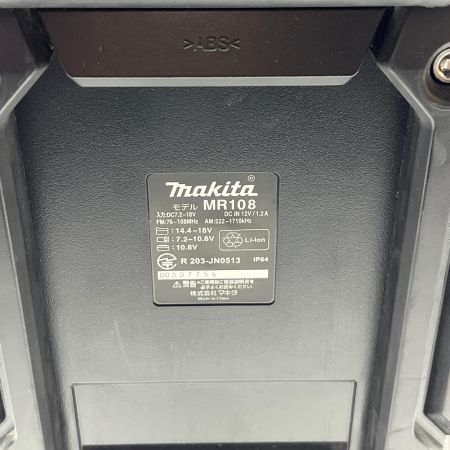  MAKITA マキタ バッテリー式ラジオ 本体のみ コードレス式 MR108 ブラック