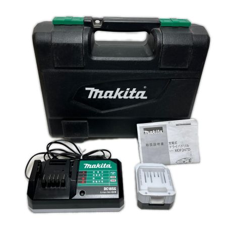  MAKITA マキタ ドライバドリル   充電器・充電池1個・ケース付 MDF347D グリーン
