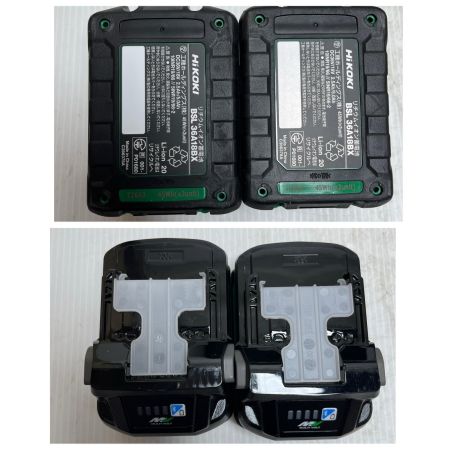  HiKOKI ハイコーキ インパクトドライバ  充電器・充電池2個・ケース付 WH36DD ブラック