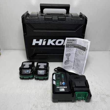 HiKOKI ハイコーキ インパクトドライバ  充電器・充電池2個・ケース付 WH36DD ブラック