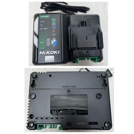  HiKOKI ハイコーキ インパクトドライバ  充電器・充電池2個・ケース付 WH36DD ブラック