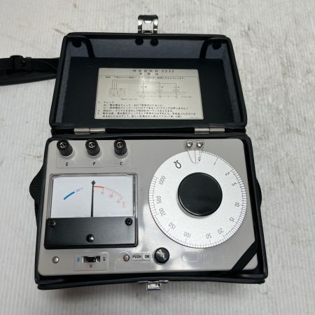 YOKOGAWA 接地抵抗計 接地棒2本・接地線3本・ケース付  3235
