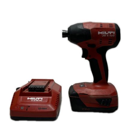  Hilti ヒルティ インパクトドライバ 充電器・充電池1個付 SID4-A22 レッド×ブラック