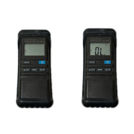  CUSTOM TRY カスタムトライ  デジタル温度計 対センサー4本付 通電確認のみ CT-2310 グレー