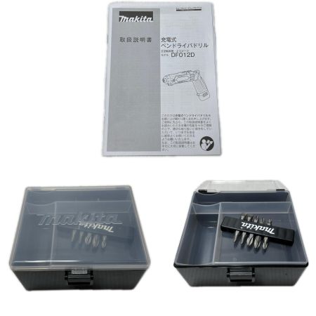  MAKITA マキタ ペンインパクトドライバ アルミケース・小物入れケース・取説・ビット5本セット付 コードレス式 7.2v DF012D ブラック