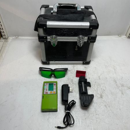  might レーザー墨出し器 受光器・L字版・ゴーグル・ACアダプタ・ケース付 MLS-443G 黄緑