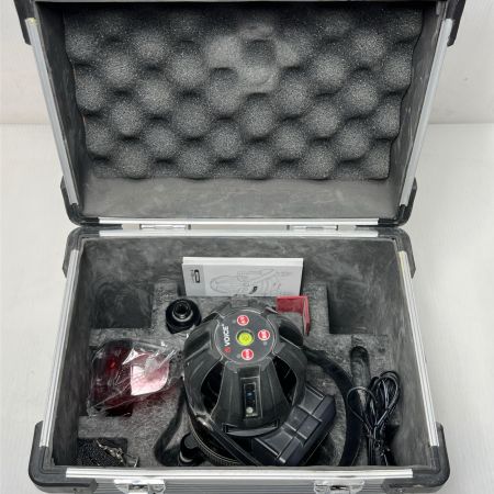 VOICE ボイス レーザー墨出し器 L字板・ゴーグル・ACアダプター・三脚接続アダプター・肩紐・ケース付 VLR-8X ブラック