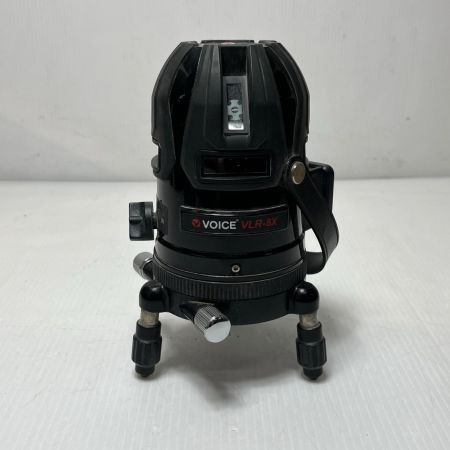 VOICE ボイス レーザー墨出し器 L字板・ゴーグル・ACアダプター・三脚接続アダプター・肩紐・ケース付 VLR-8X ブラック
