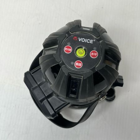 VOICE ボイス レーザー墨出し器 L字板・ゴーグル・ACアダプター・三脚接続アダプター・肩紐・ケース付 VLR-8X ブラック