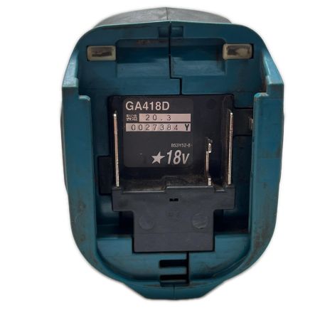  MAKITA マキタ ディスクグラインダー 本体のみ コードレス式 100mm 18v GA418D ブルー
