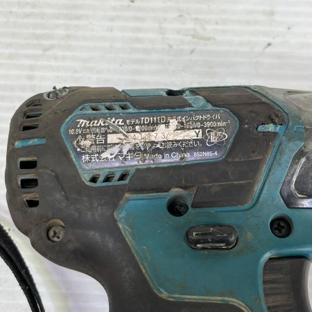  MAKITA マキタ インパクトドライバ  本体のみ 10.8v TD111D ブルー