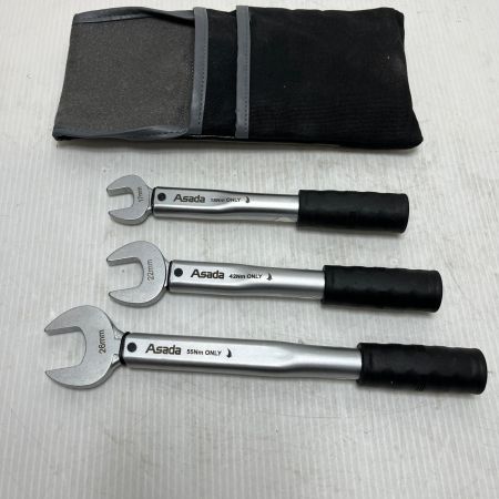  Asada トルクレンチ 3本セット・袋付