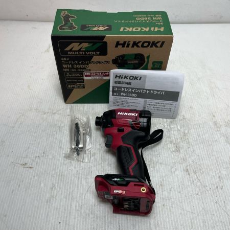 HiKOKI ハイコーキ インパクトドライバ  未使用品(S)  WH36DD スコーピオンレッド