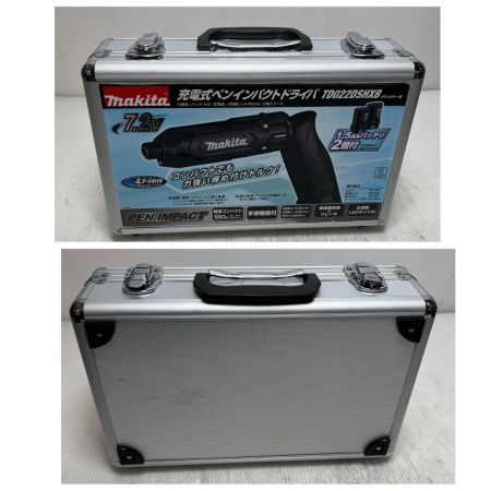  MAKITA マキタ ペンインパクトドライバ  充電器・充電池2個・ケース付 TD022D ブラック