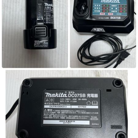  MAKITA マキタ ペンインパクトドライバ  充電器・充電池2個・ケース付 TD022D ブラック