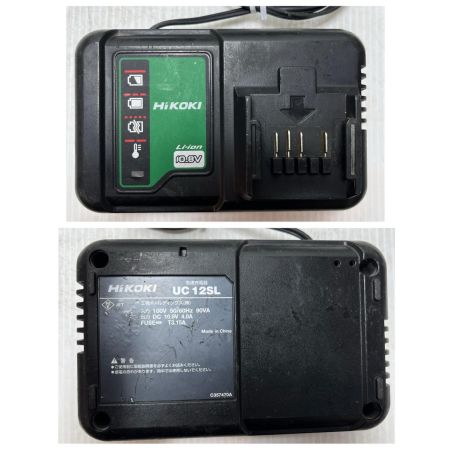 HiKOKI ハイコーキ ディスクグラインダー 充電器・充電池2個・システムケース2付 G1210DA グリーン