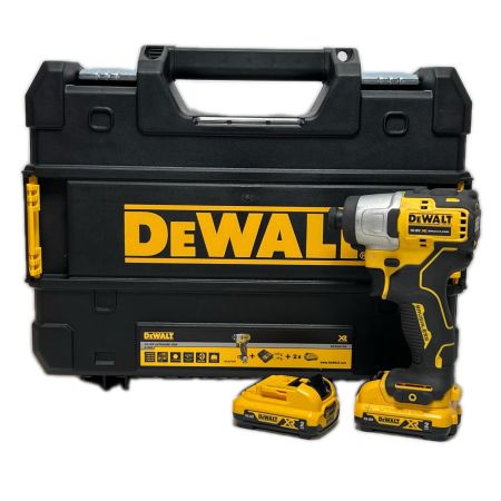 DEWALT インパクトドライバ 充電池2個・ケース付 コードレス式 10.8v DCF801 D2 イエロー