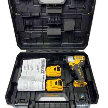 DEWALT インパクトドライバ 充電池2個・ケース付 コードレス式 10.8v DCF801 D2 イエロー