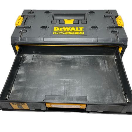 DEWALT 二段工具ケース 使用感有 TOUGH SYSTEM 2.0 ブラック×イエロー