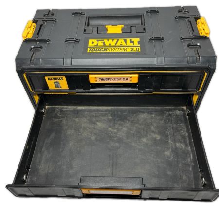 DEWALT 二段工具ケース 使用感有 TOUGH SYSTEM 2.0 ブラック×イエロー