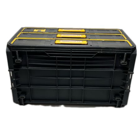 DEWALT 二段工具ケース 使用感有 TOUGH SYSTEM 2.0 ブラック×イエロー