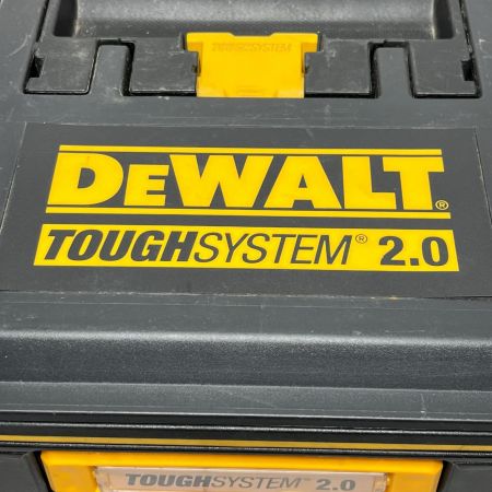 DEWALT 二段工具ケース 使用感有 TOUGH SYSTEM 2.0 ブラック×イエロー