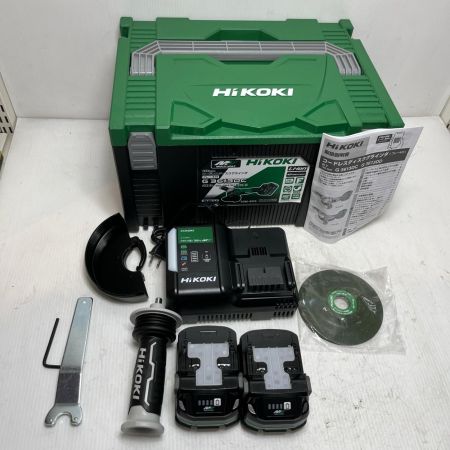 HiKOKI ハイコーキ ディスクグラインダー 充電器・充電池2個・ケース付 G3613DC グリーン