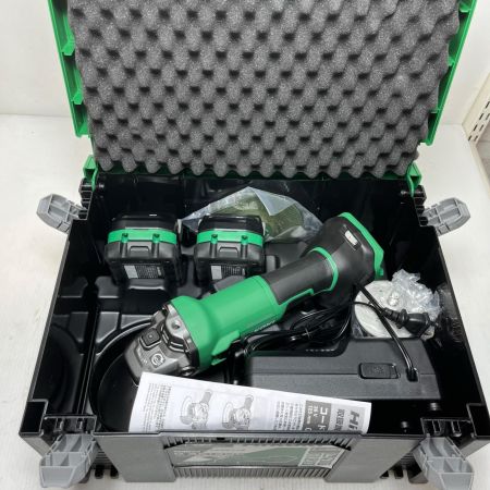 HiKOKI ハイコーキ ディスクグラインダー 充電器・充電池2個・ケース付 G3613DC グリーン
