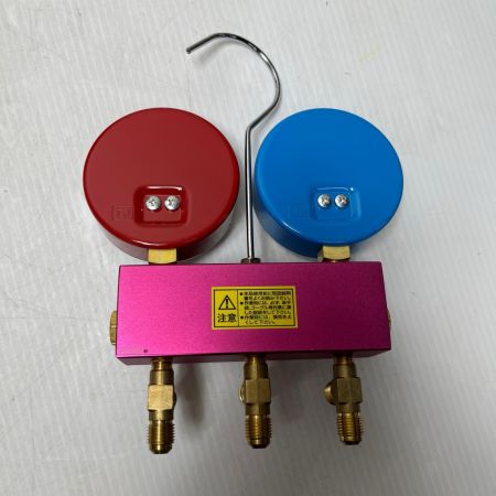 イチネンTASCO ゲージマニホールドキット  ホース・ケース付 TA122SV-2
