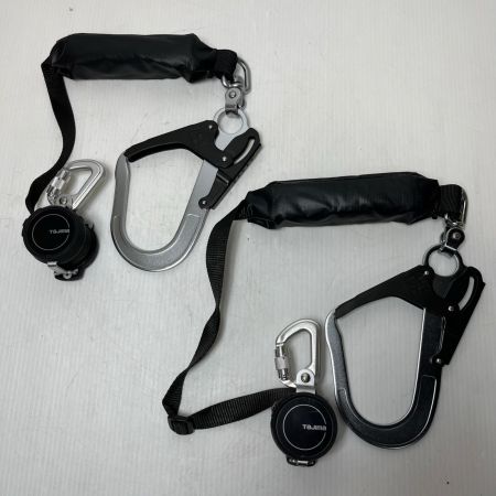 TAJIMA タジマ フルハーネス型安全帯 開封品(S) 巻取式シングルランヤード2個付 A1HSKR-WL5BK