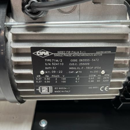 イチネンTASCO 真空ポンプ 本体のみ TA150MX ブラック