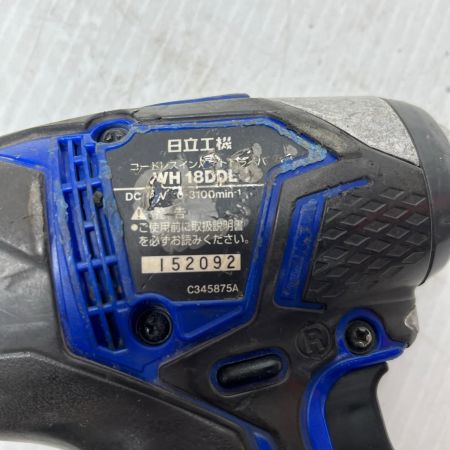 HITACHI 日立 インパクトドライバ 本体のみ   WH18DDL ブルー